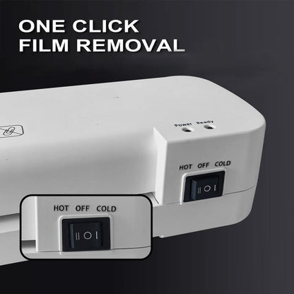 9-Inch Thermal Laminator, Easy to Operate Only 4 Minutes to Heatup with Never Jam Technology for Documents/Posters/Photos,Personal Laminator, Simple and Convenient for Home, Office Andschool -White