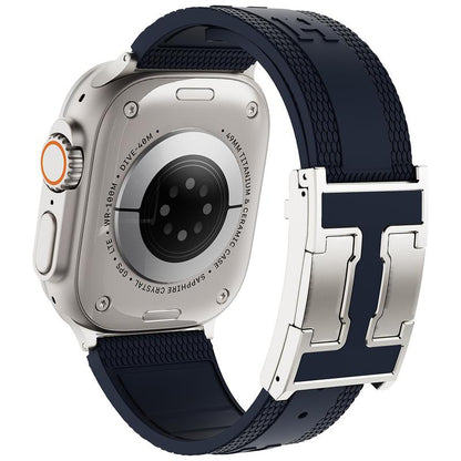 CRAZY GRASS Magnetic Silicone Band for 49Mm 46Mm 45Mm 44Mm Square Smartwatch Strap for Him Father'S Day Gift Designer Replacement Adjustable Watch Band Wearable[Watch NOT INCLUDED]