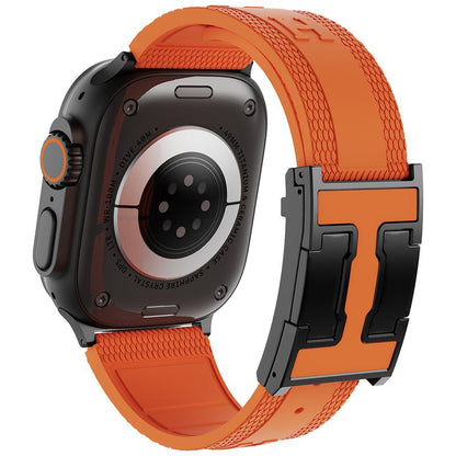 CRAZY GRASS Magnetic Silicone Band for 49Mm 46Mm 45Mm 44Mm Square Smartwatch Strap for Him Father'S Day Gift Designer Replacement Adjustable Watch Band Wearable[Watch NOT INCLUDED]