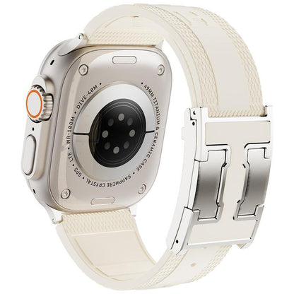 CRAZY GRASS Magnetic Silicone Band for 49Mm 46Mm 45Mm 44Mm Square Smartwatch Strap for Him Father'S Day Gift Designer Replacement Adjustable Watch Band Wearable[Watch NOT INCLUDED]