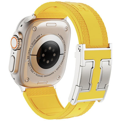 CRAZY GRASS Magnetic Silicone Band for 49Mm 46Mm 45Mm 44Mm Square Smartwatch Strap for Him Father'S Day Gift Designer Replacement Adjustable Watch Band Wearable[Watch NOT INCLUDED]