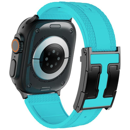 CRAZY GRASS Magnetic Silicone Band for 49Mm 46Mm 45Mm 44Mm Square Smartwatch Strap for Him Father'S Day Gift Designer Replacement Adjustable Watch Band Wearable[Watch NOT INCLUDED]