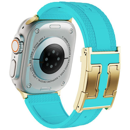 CRAZY GRASS Magnetic Silicone Band for 49Mm 46Mm 45Mm 44Mm Square Smartwatch Strap for Him Father'S Day Gift Designer Replacement Adjustable Watch Band Wearable[Watch NOT INCLUDED]