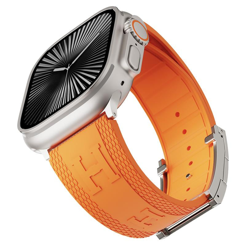 CRAZY GRASS Magnetic Silicone Band for 49Mm 46Mm 45Mm 44Mm Square Smartwatch Strap for Him Father'S Day Gift Designer Replacement Adjustable Watch Band Wearable[Watch NOT INCLUDED]