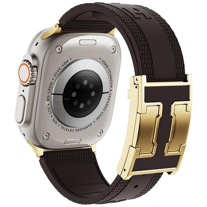 CRAZY GRASS Magnetic Silicone Band for 49Mm 46Mm 45Mm 44Mm Square Smartwatch Strap for Him Father'S Day Gift Designer Replacement Adjustable Watch Band Wearable[Watch NOT INCLUDED]